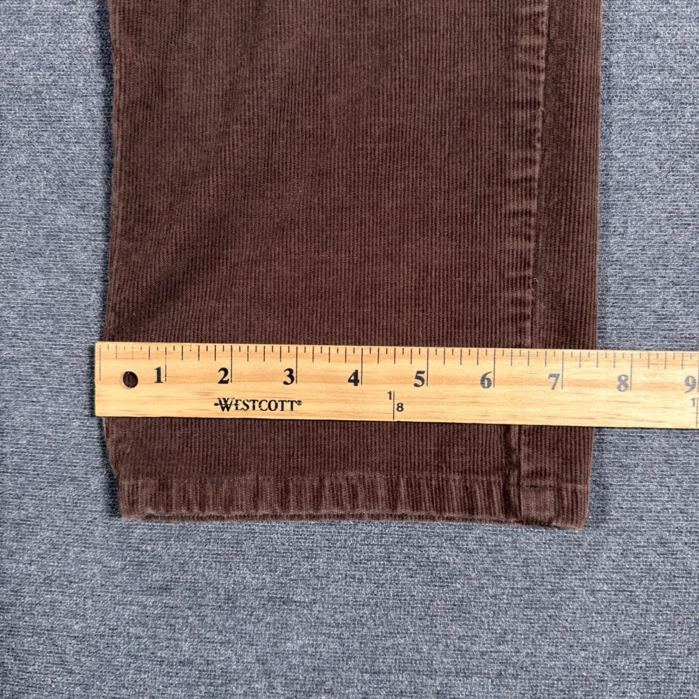 Peter Millar Corduroy Pants Mens 33x28 Brown Cotton Modal Stretch Flat Front